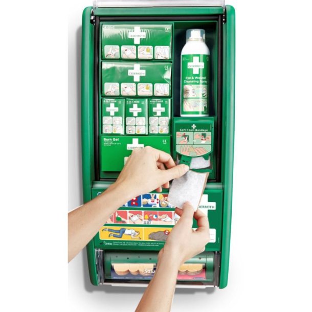 Cederroth Frstehjlpsstation - med komplet indhold