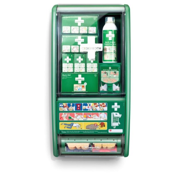 Cederroth Frstehjlpsstation - med komplet indhold