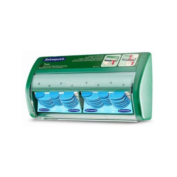 Cederroth Salvequick - Plasterdispenser - Komplet med 70 sporbare plastre og 40 srrens