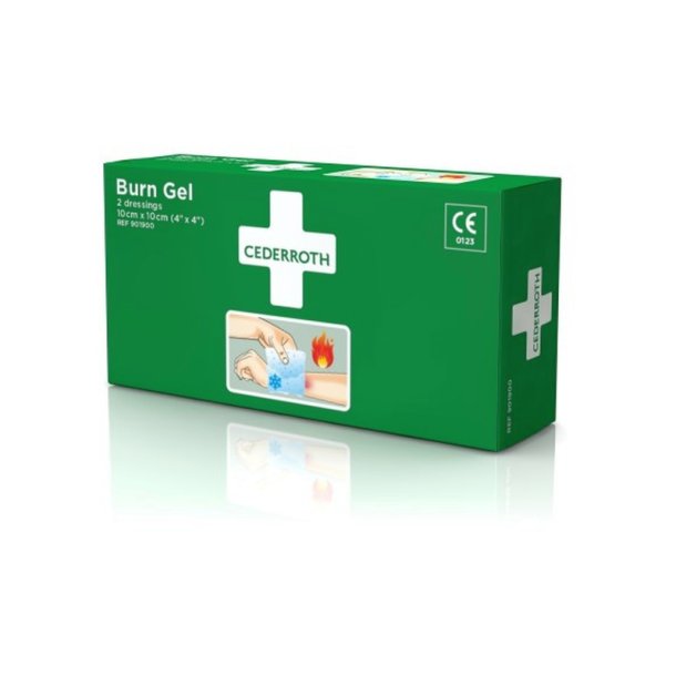 Cederroth Burn Gel - Forbrndingsbandage - Vandoplselig - 2 kompresser 10x10 cm