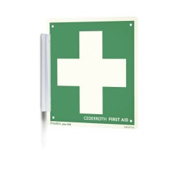 Cederroth skilteholder til plastskilte - selvklbende - gennemsigtig - til CED1735, 1738 og 1740