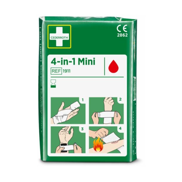 Cederroth Blodstoppere 4 i 1 med 1 elastisk forbinding