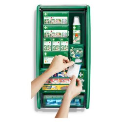 Cederroth F�rstehj�lpsstation - F�rstehj�lpsskab med indhold
