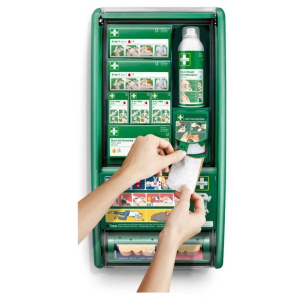 Cederroth F�rstehj�lpsstation - F�rstehj�lpsskab med indhold