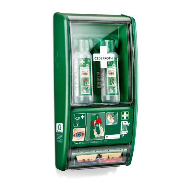 Cederroth �jenskyllestation med Salvequick plasterdispenser