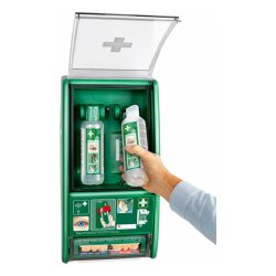 Cederroth �jenskyllestation med Salvequick plasterdispenser