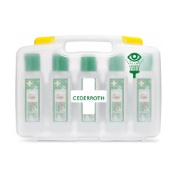 Cederroth �jenskylletaske - med 5 x 500 ml �jenskylleflasker
