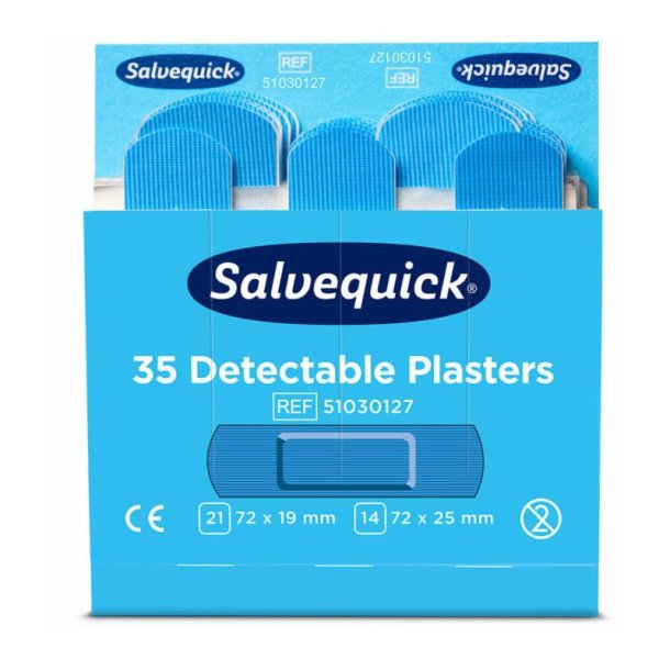 Salvequick Plaster � Bl� sporbare Fingerplaster