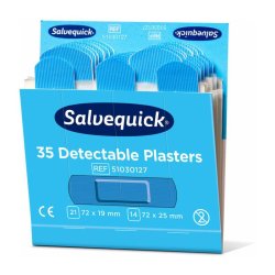 Salvequick Plaster � Bl� sporbare Fingerplaster