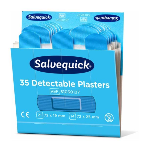 Salvequick Plaster � Bl� sporbare Fingerplaster