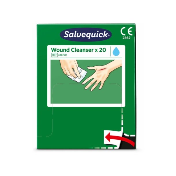 Cederroth Salvequick S�rpleje - steril fysiologisk renseservietter