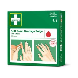 Cederroth Soft Foam Bandage Beige - 3cm selvkl�bende bandage