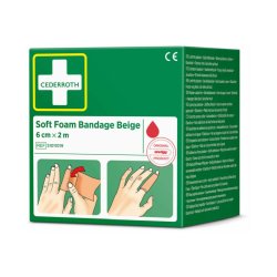Cederroth Soft Foam Bandage Beige - 6cm selvkl�bende bandage