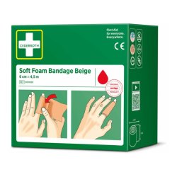Cederroth Soft Foam Bandage Beige - 6cm selvkl�bende bandage