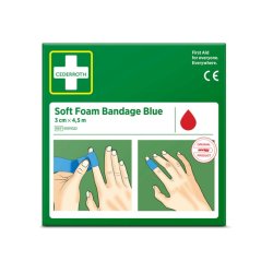 Cederroth Soft Foam Bandage Bl� - 3cm selvkl�bende bandage