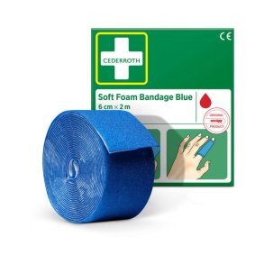 Cederroth Soft Foam Bandage Bl� - 6cm selvkl�bende bandage