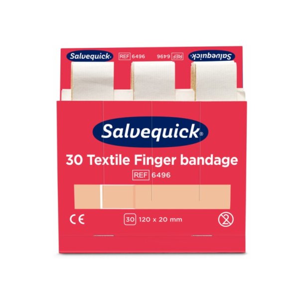Salvequick Plaster til Finger - Ekstra Lange Tekstilplastre