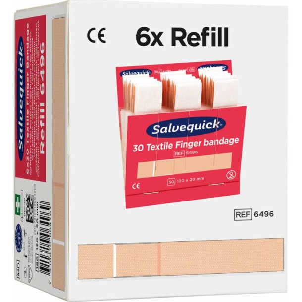 Salvequick Plaster til Finger - Ekstra Lange Tekstilplastre