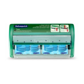 Salvequick Plasterdispenser - sporbar bl� plaster og s�rrens