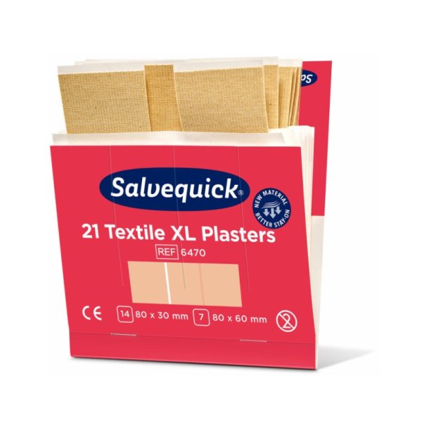 Salvequick Store finger Plaster - Ekstra Stort Tekstilplaster