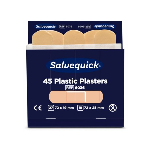 Salvequick plaster til finger � elastiske plast plaster