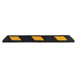 Checkers Parkeringsstop Park-it - 120cm Sort/Gul - genbrugsgummi