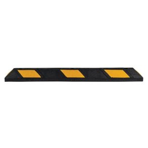 Checkers Parkeringsstop Park-it - 120cm Sort/Gul - genbrugsgummi