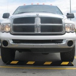 Checkers Parkeringsstop Park-it - 120cm Sort/Gul - genbrugsgummi