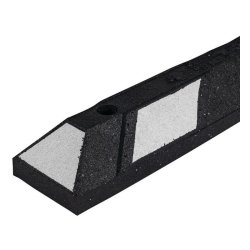 Checkers Parkeringsstop Park-it - 120cm Sort/Hvid - genbrugsgummi