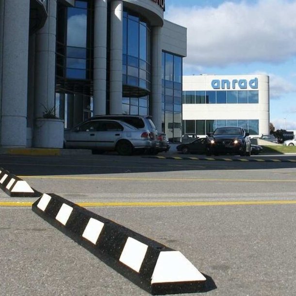 Checkers Parkeringsstop Park-it - 120cm Sort/Hvid - genbrugsgummi