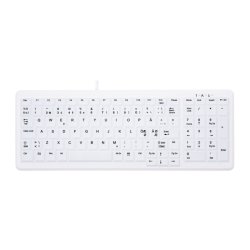 Cherry AK-C7000 medicinsk tastatur - kabel - hvid - nordisk