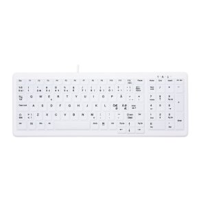 Cherry AK-C7000 medicinsk tastatur - kabel - hvid - nordisk