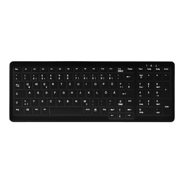 Cherry AK-C7000 medicinsk tastatur IP68 - kabel - sort - nordisk