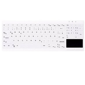 Cherry AK-C7412 medicinsk tastatur IP68 - Touchpad - trdls - hvid - nordisk