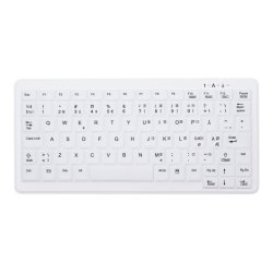 CHERRY AK-C4110 tastatur Medicinsk USB QWERTY Norsk Hvid