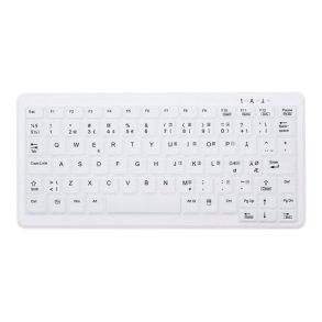 CHERRY AK-C4110 tastatur Medicinsk USB QWERTY Norsk Hvid