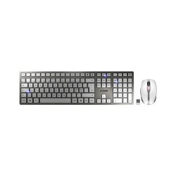 Cherry DW9100 slim tastatur og mus - BT+trdlst - Nordisk - Slv