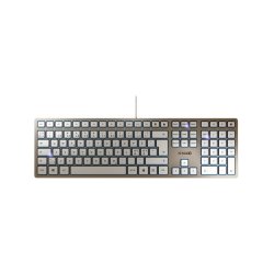 Cherry KC6000 Slim tastatur - kabel - Nordisk - S�lv