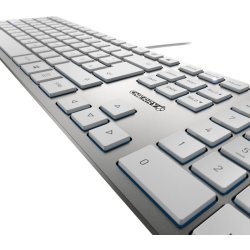 Cherry KC6000 Slim tastatur - kabel - Nordisk - S�lv