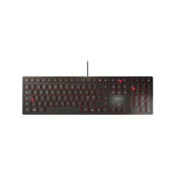Cherry KC6000 Slim tastatur - kabel - Nordisk - Sort