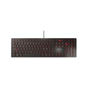 Cherry KC6000 Slim tastatur - kabel - Nordisk - Sort