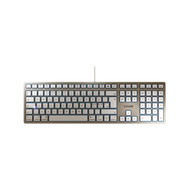 Cherry tastatur - KC 6000 - SLIM - USB - Pan - Nordic - tastkontakt: - Cherry tastatur - SX - sort