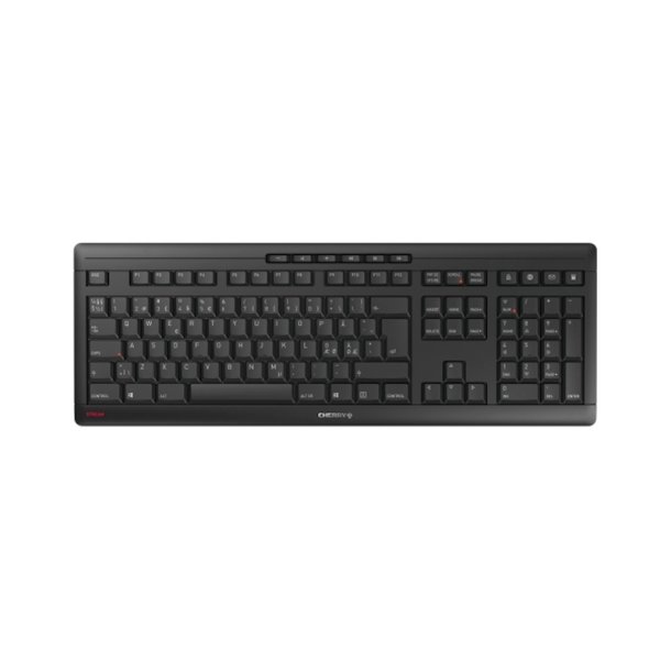 Cherry tastatur - Stream - Wireless - RF trdls + USB QWERTY - Nordisk - Sort