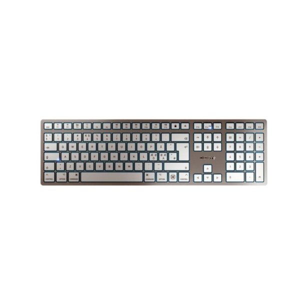 Cherry KW9100 Slim MAC tastatur - BT + Trdls - Nordisk - Slv