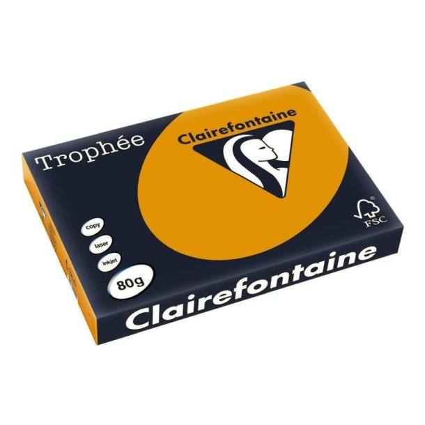 Clairefontaine Trophee farvet papir - A3 - 80g - kanel - 500 ark