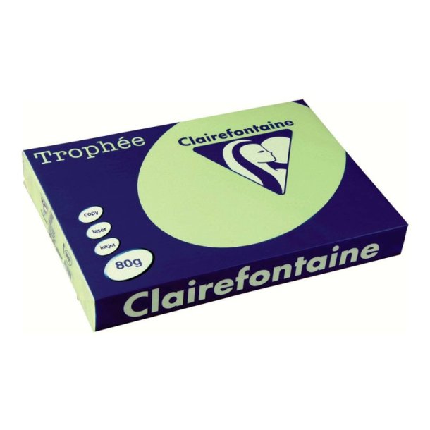 Clairefontaine Trophee farvet papir - A3 - 80g - jadegrn - 500 ark