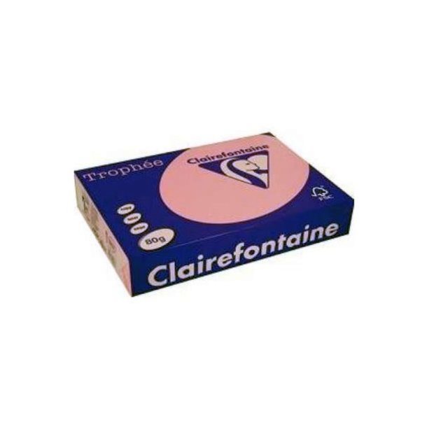 Clairefontaine Trophee farvet papir - A3 - 80g - vild rosa - 500 ark