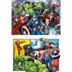 Clementoni puslespil 2 x 60 brikker - Marvel Avengers