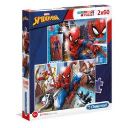 Clementoni puslespil 2 x 60 brikker - Marvel Spider-Man