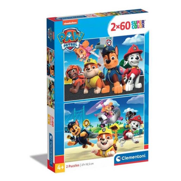 Clementoni puslespil 2 x 60 brikker - Paw Patrol